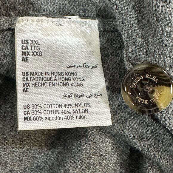 Tasso Elba Gray Long Sleeve Men's Pullover Sweater Sz XXL NWT - Picture 6 of 10